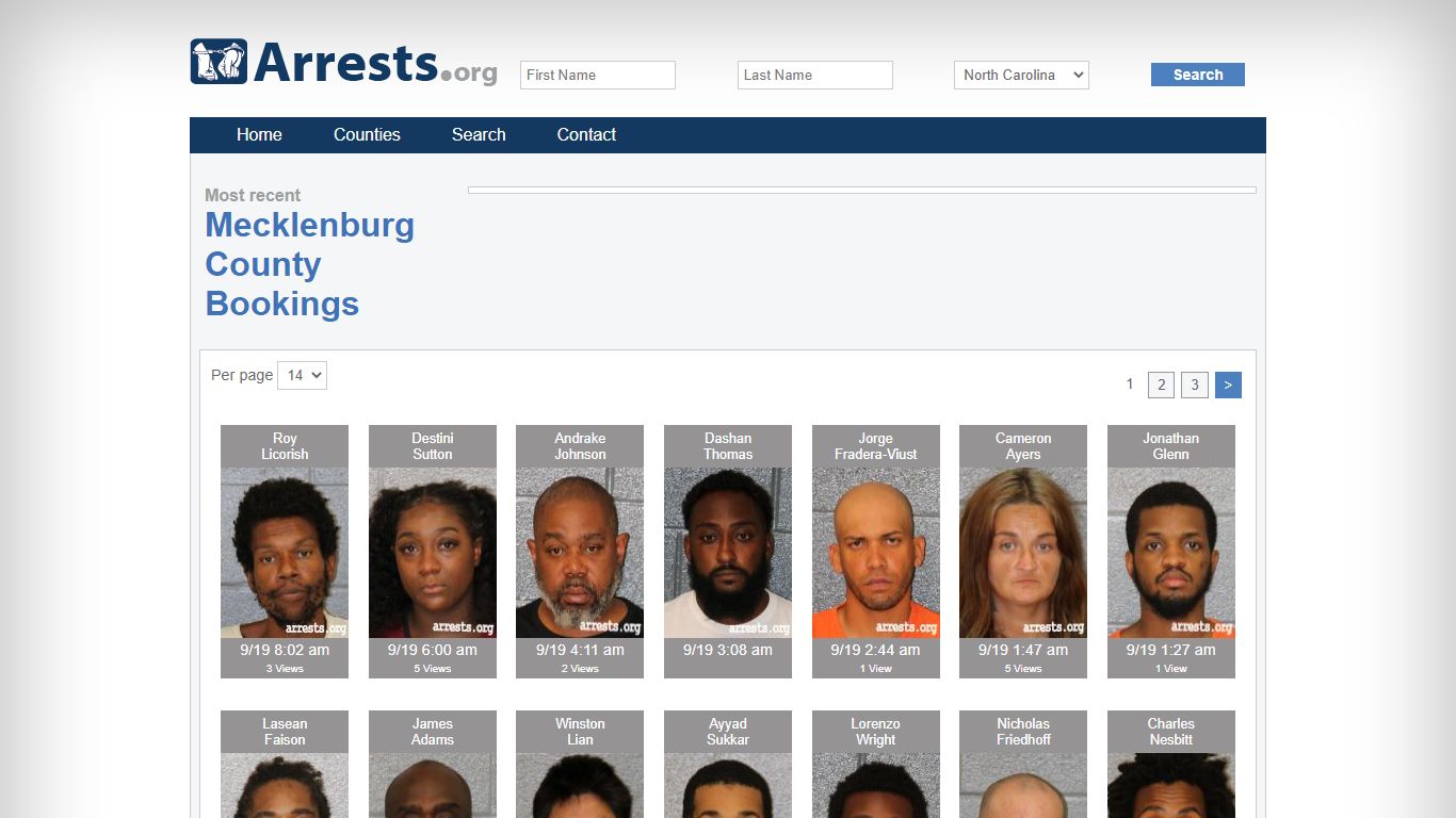 Mecklenburg County Arrests and Inmate Search